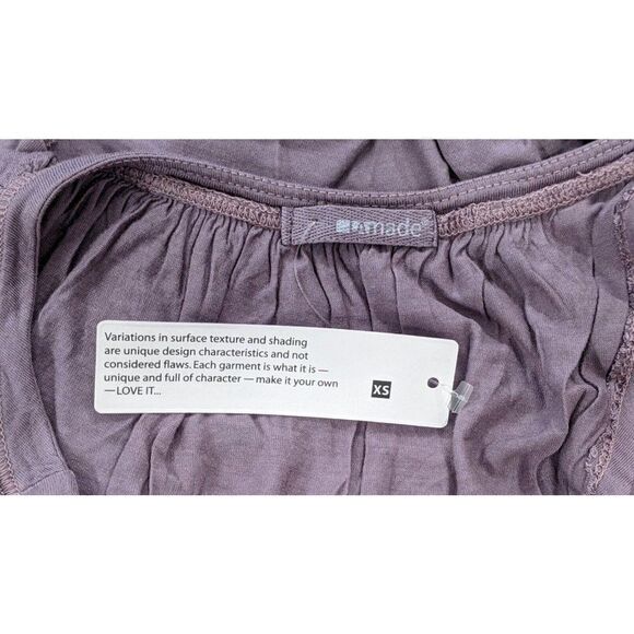 Lamade Womens Size XS Purple Long Sleeve Round Neck Open Back Pullover Top - Picture 7 of 8